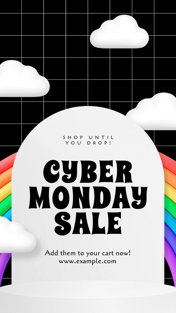 Cyber Monday Instagram story template, editable design