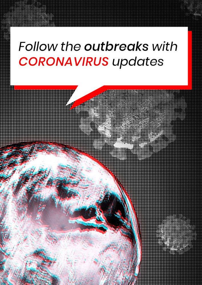 Coronavirus update editable poster template