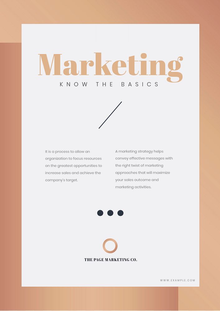 Business marketing poster template, editable design  