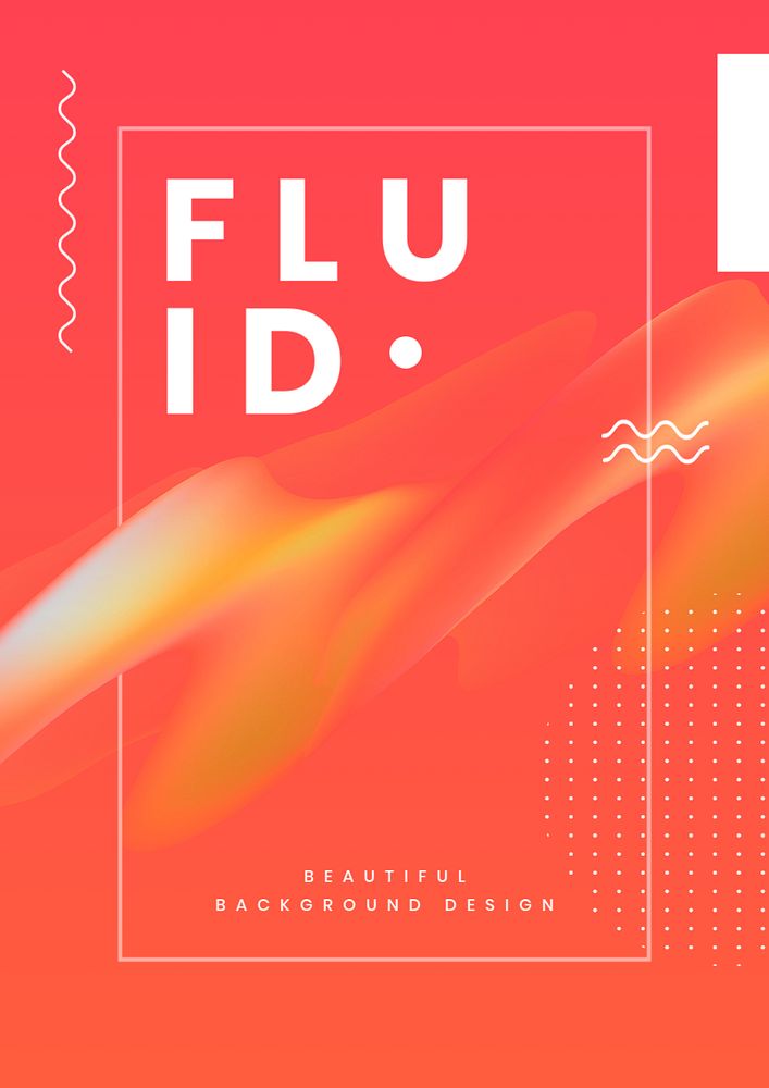  Colorful fluid gradient poster template, editable design