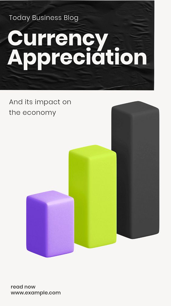 Currency appreciation Instagram story template, editable design & text