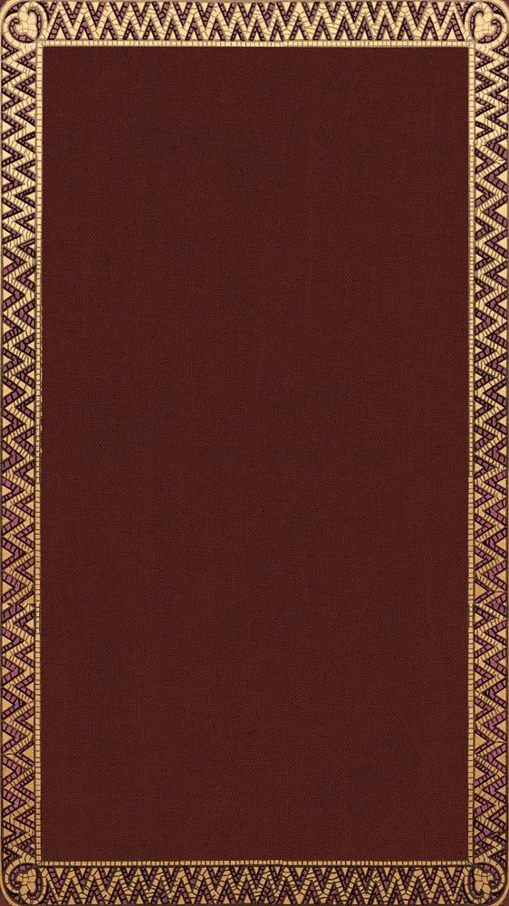 Gold vintage frame mobile wallpaper, brown textured background, editable design