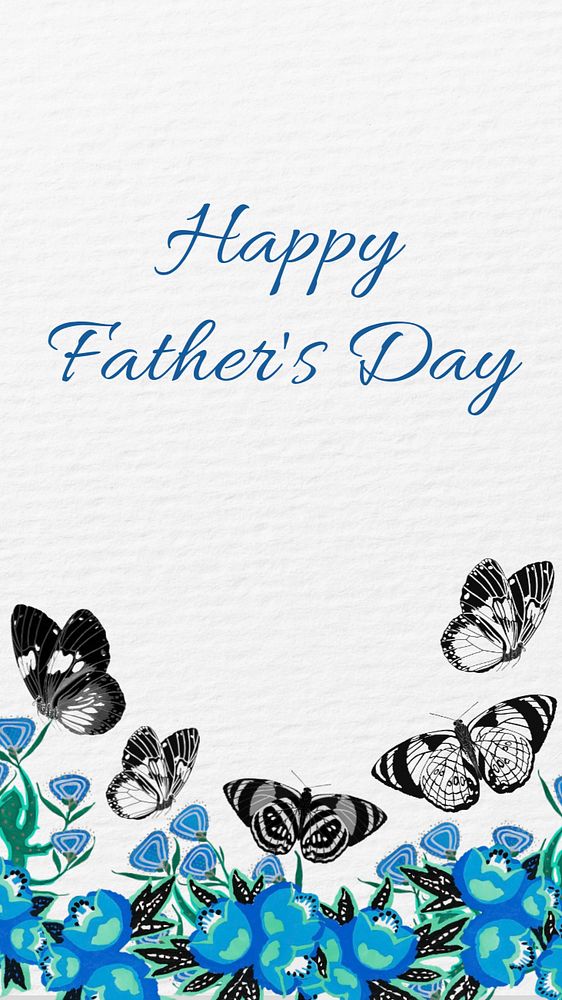 Father's day Facebook story template, editable E.A. Séguy’s famous artwork, remixed by rawpixel