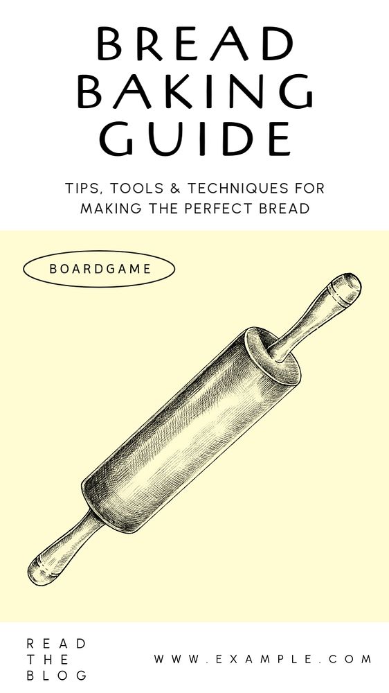 Bread baking guide Instagram story template, customizable social media design 