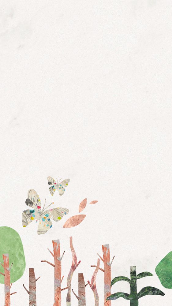 White nature border background, paper texture, editable design