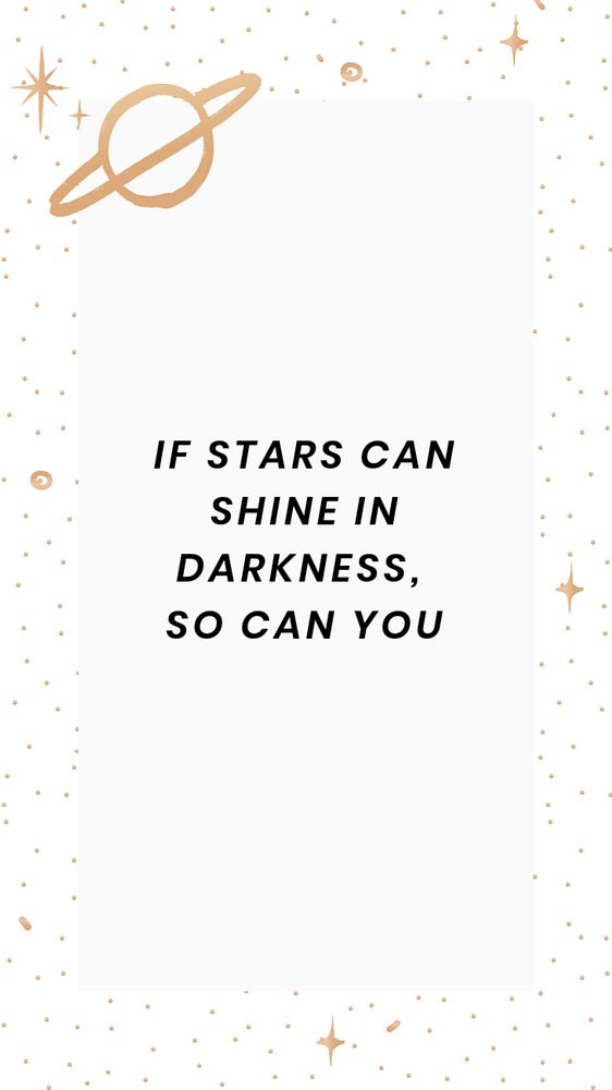 Aesthetic universe quote Instagram story template, editable design