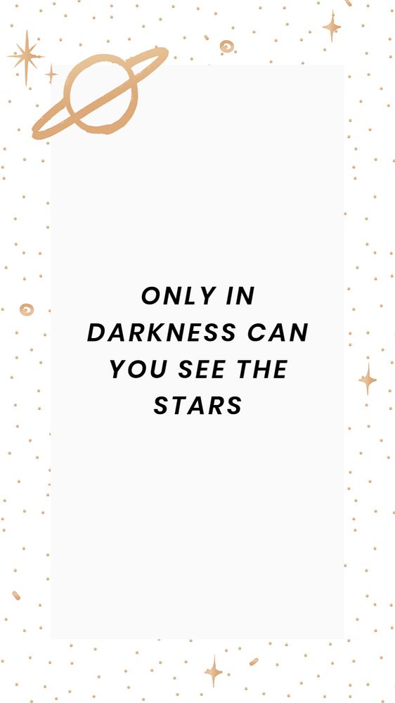 Aesthetic universe quote Instagram story template, editable design