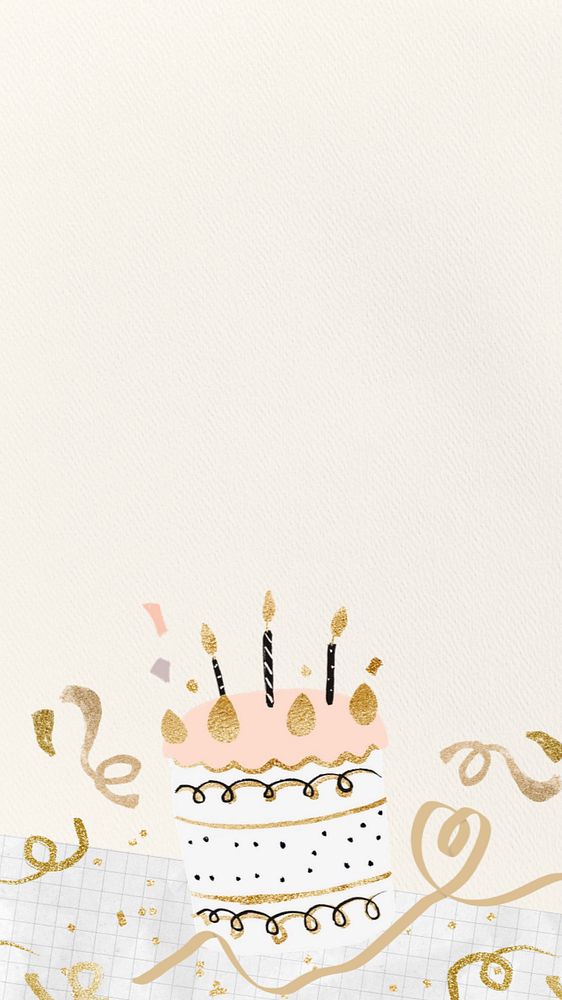 Editable birthday celebration iPhone wallpaper collage design