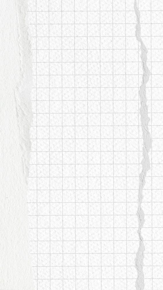 Editable off-white grid paper, ripped border collage design