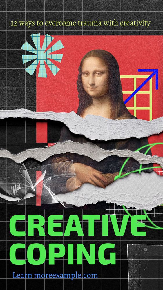 Mona Lisa Instagram story template, editable  design. Leonardo da Vinci artwork, remixed by rawpixel.