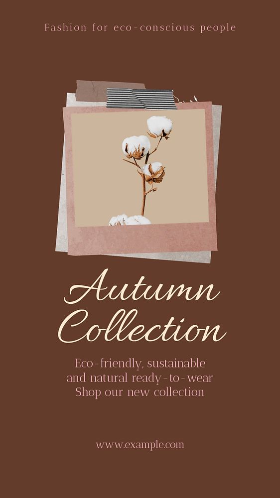 Autumn collection Instagram story template, editable social media design