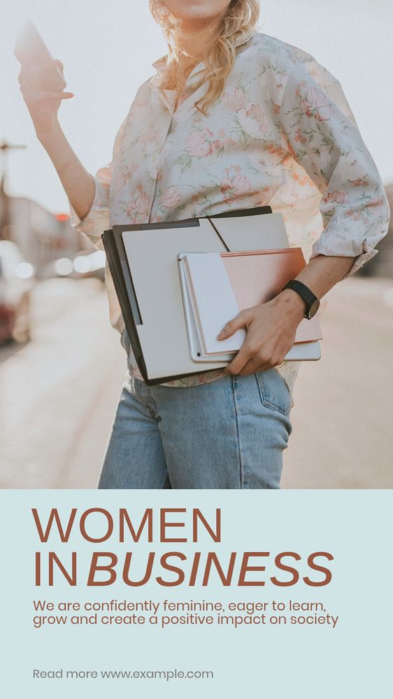 Business women meeting Instagram story template, editable social media design