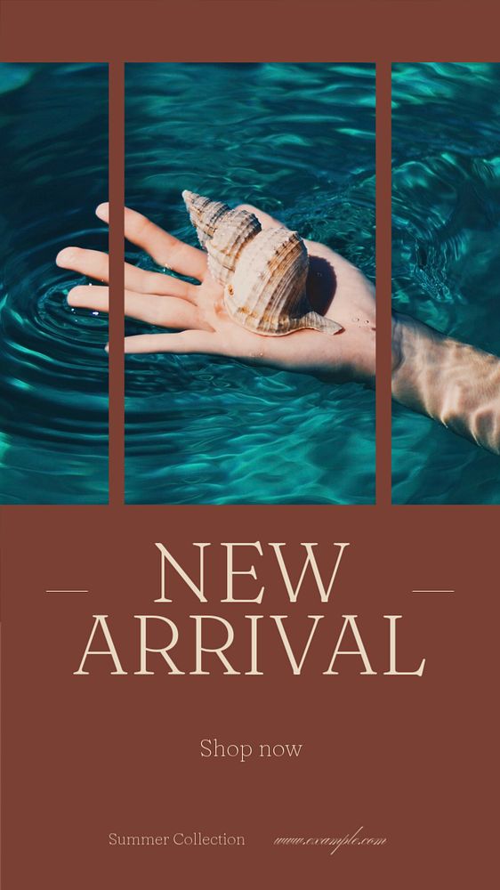 New arrival Instagram story template, editable social media design