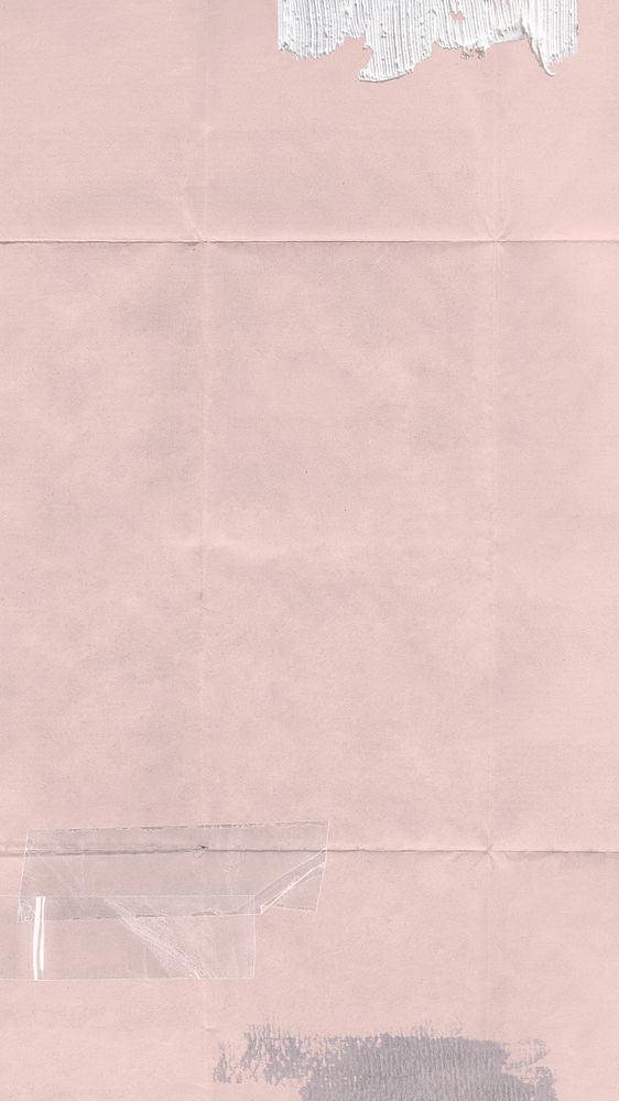 Pink wrinkled paper phone wallpaper, editable design