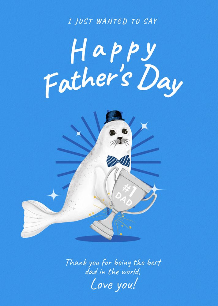 Father's day poster template, customizable aesthetic paint remix 