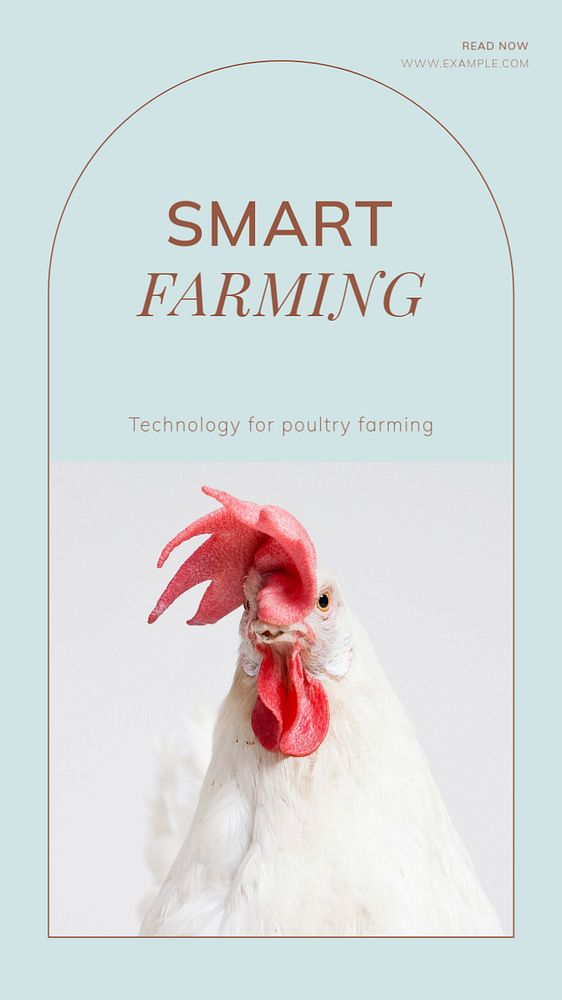 Smart farming Instagram story template, editable social media design