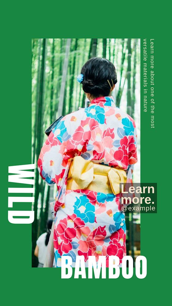 Bamboo template for social story
