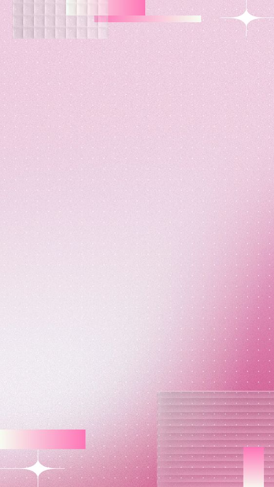 Pink gradient phone wallpaper, abstract geometric background, editable design