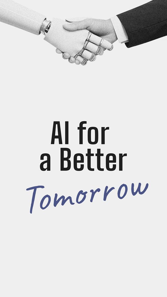 AI Instagram story template, editable text