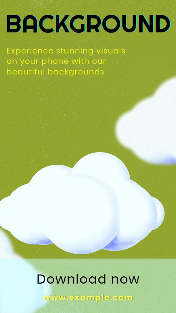 Background  Instagram story template, editable text