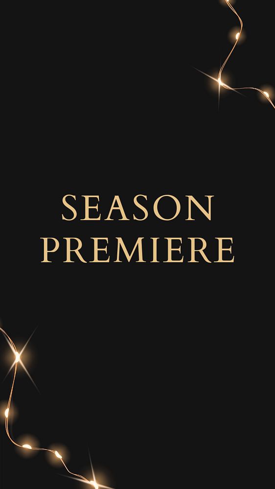 Season premiere Instagram story template, editable text