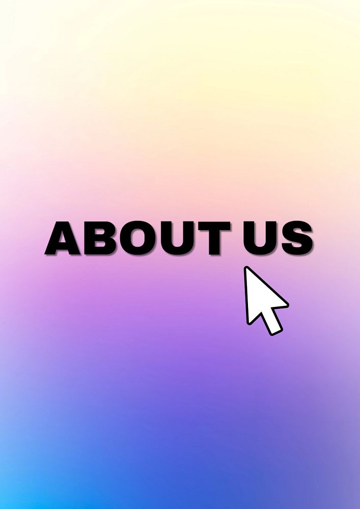 About us poster template, editable text and design