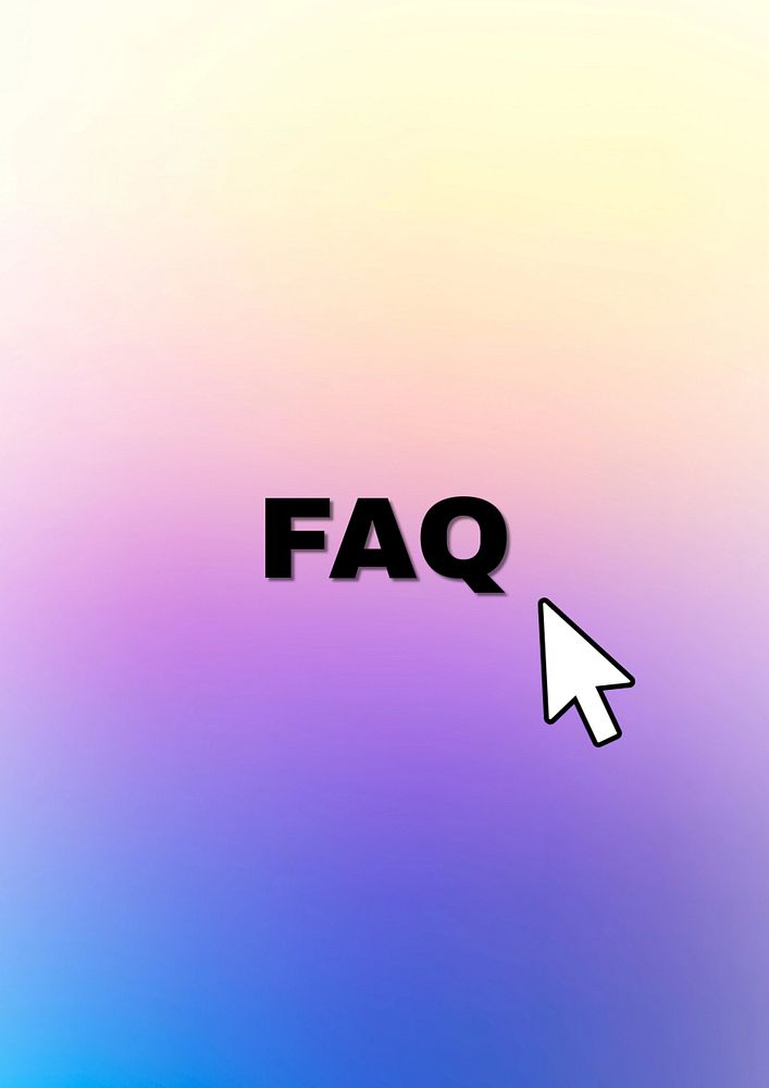 FAQ poster template, editable text and design