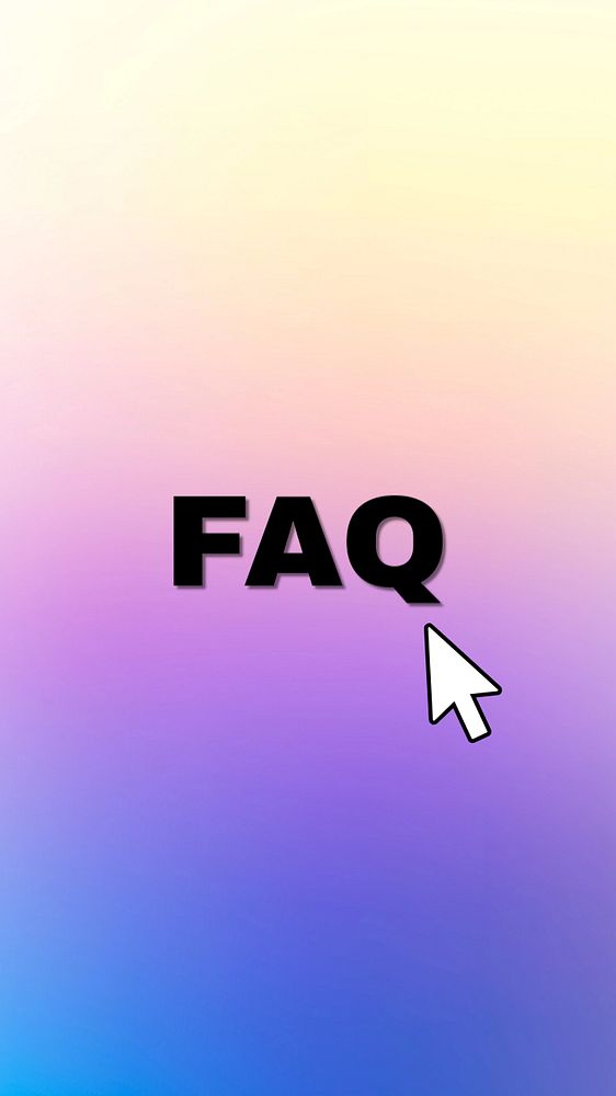 FAQ Instagram story template, editable text