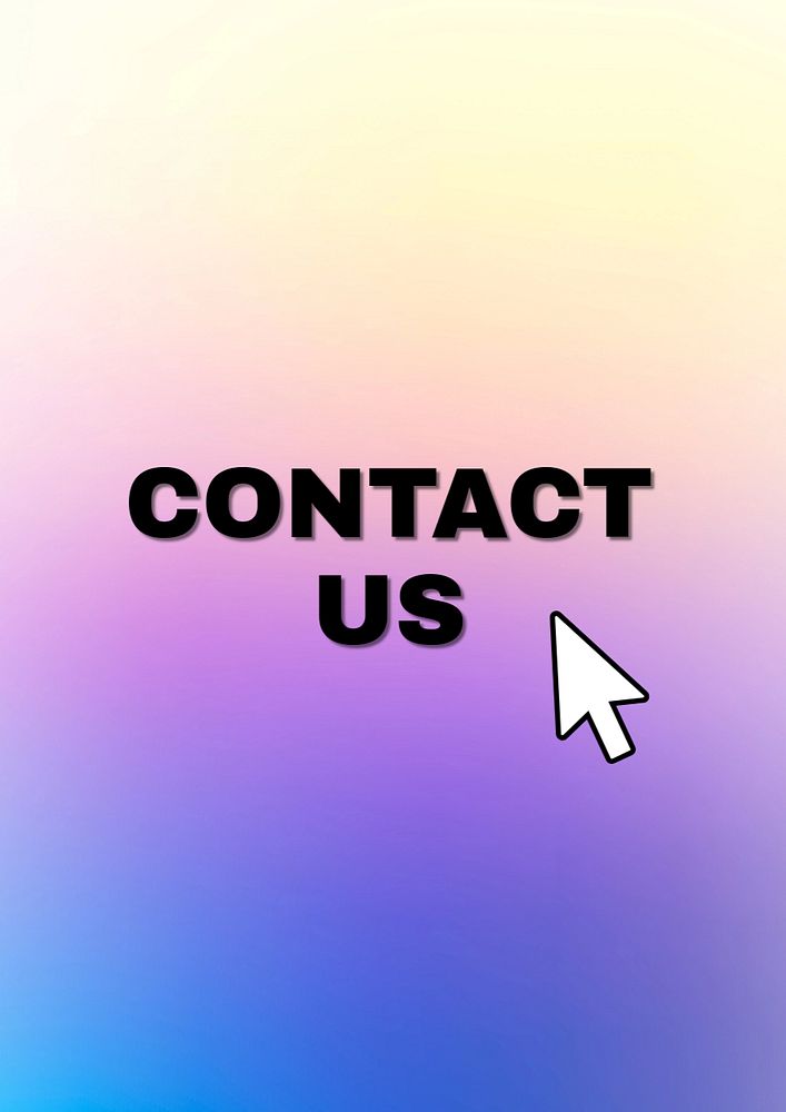 Contact us poster template, editable text and design