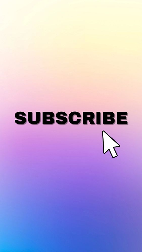 Subscribe Instagram story template, editable text