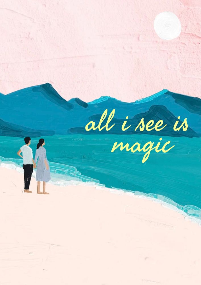 All I see is magic poster template, editable text and design