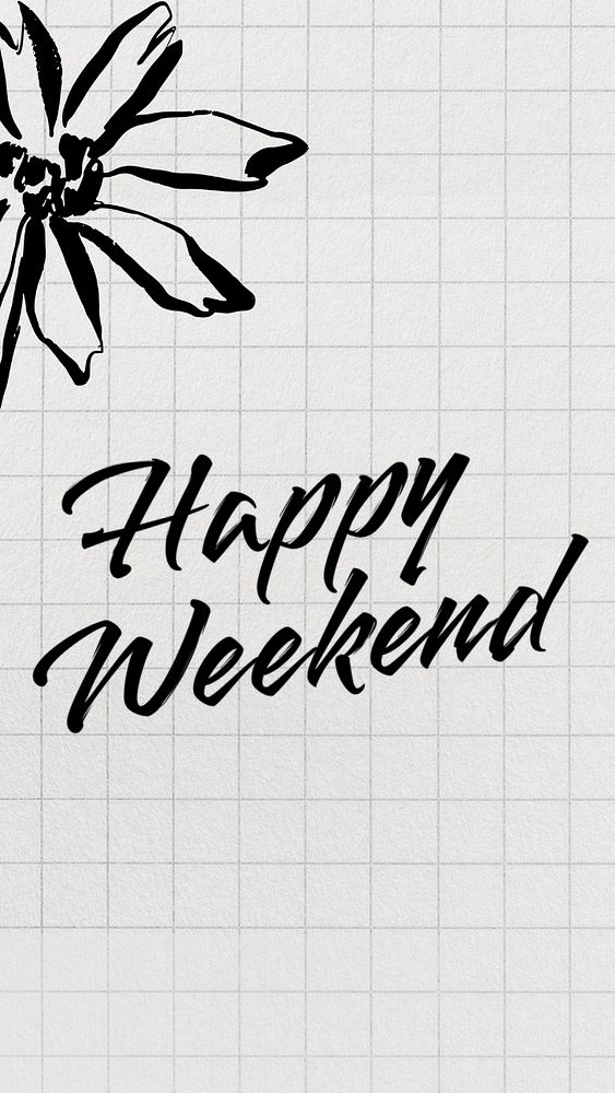 Happy weekend  Instagram story template, editable text