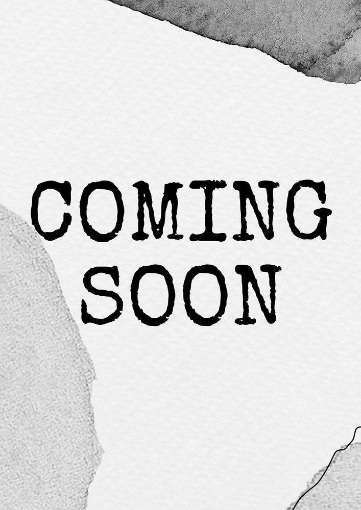 Coming soon poster template, editable text and design