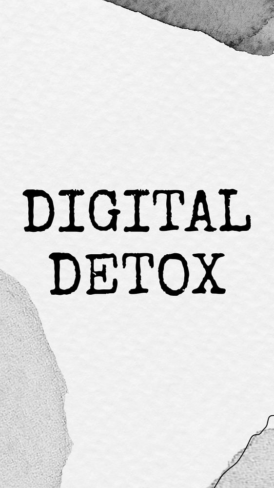 Digital detox Instagram story template, editable text