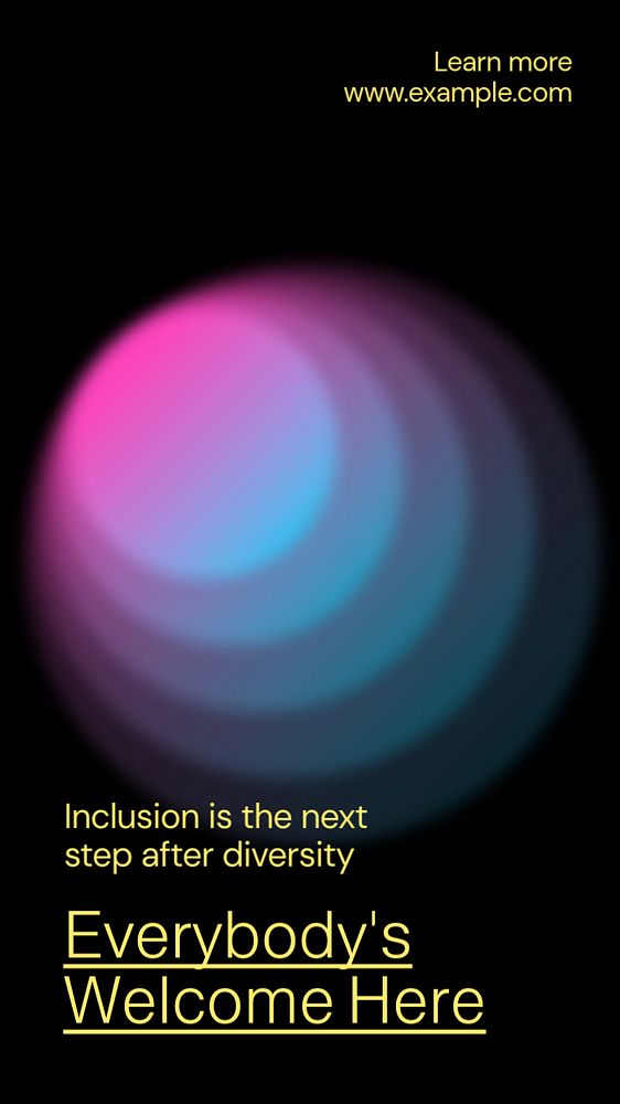 Inclusion & diversity Instagram story template, editable text