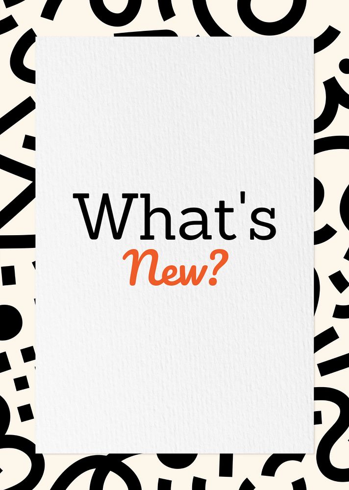 What's news? poster template, editable text and design