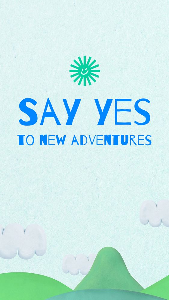 Adventure quote Instagram story template, editable text