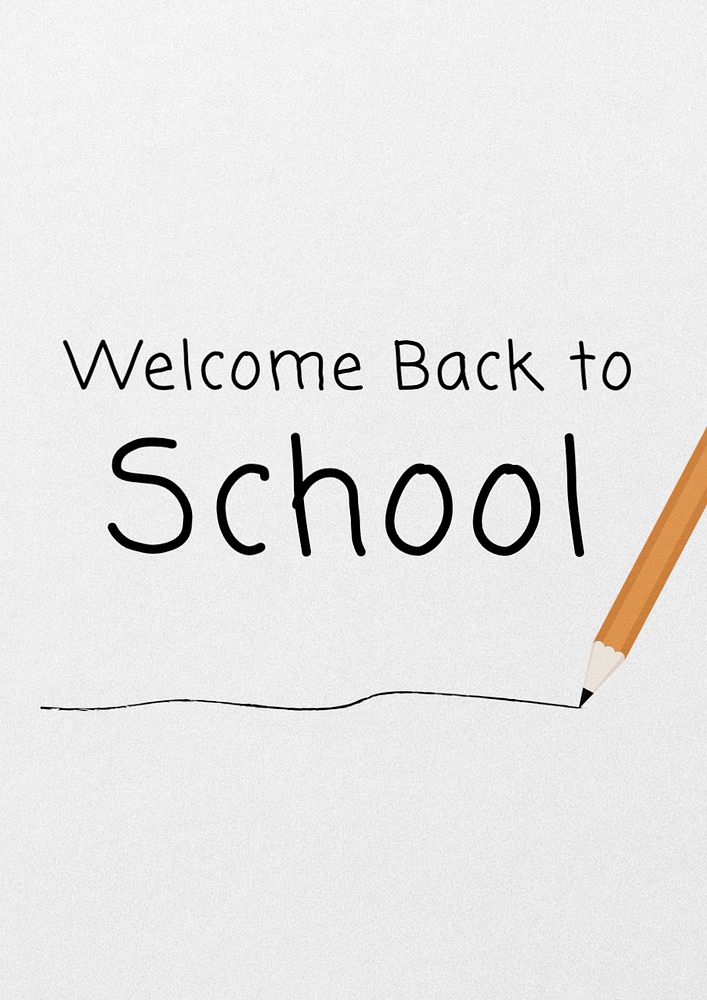 Back to school poster template, editable text and design