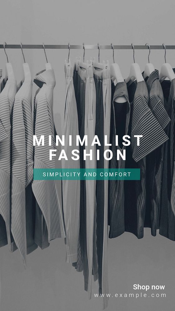 Minimalist fashion  Instagram story template, editable text