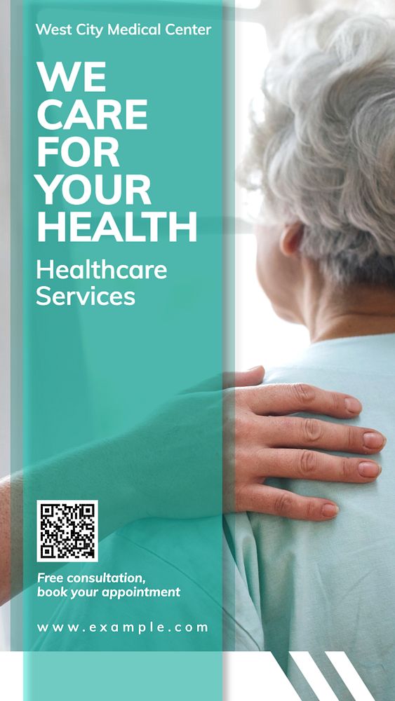 Healthcare services  Instagram story template, editable text