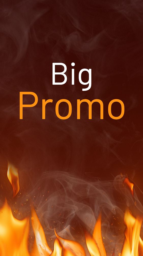 Big promo Instagram story template, editable text