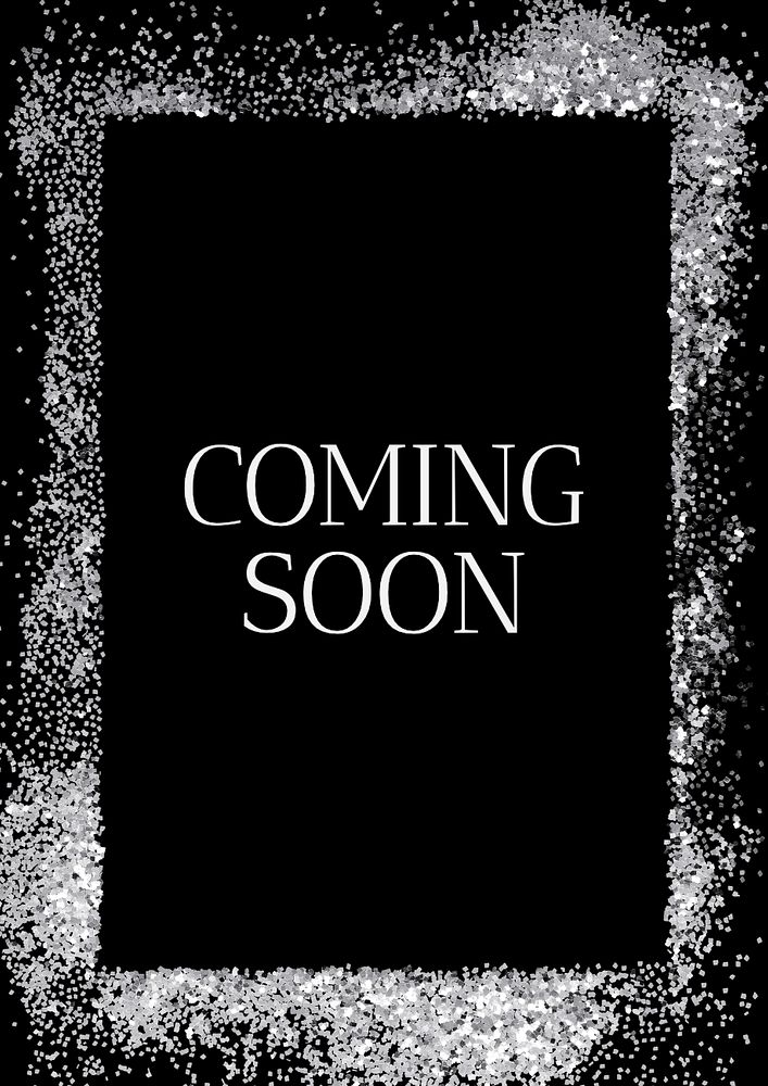 Coming soon poster template, editable text and design