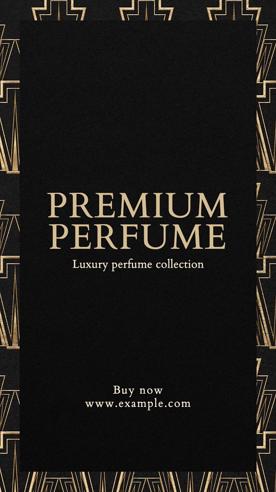 Premium perfume Instagram story template, editable text