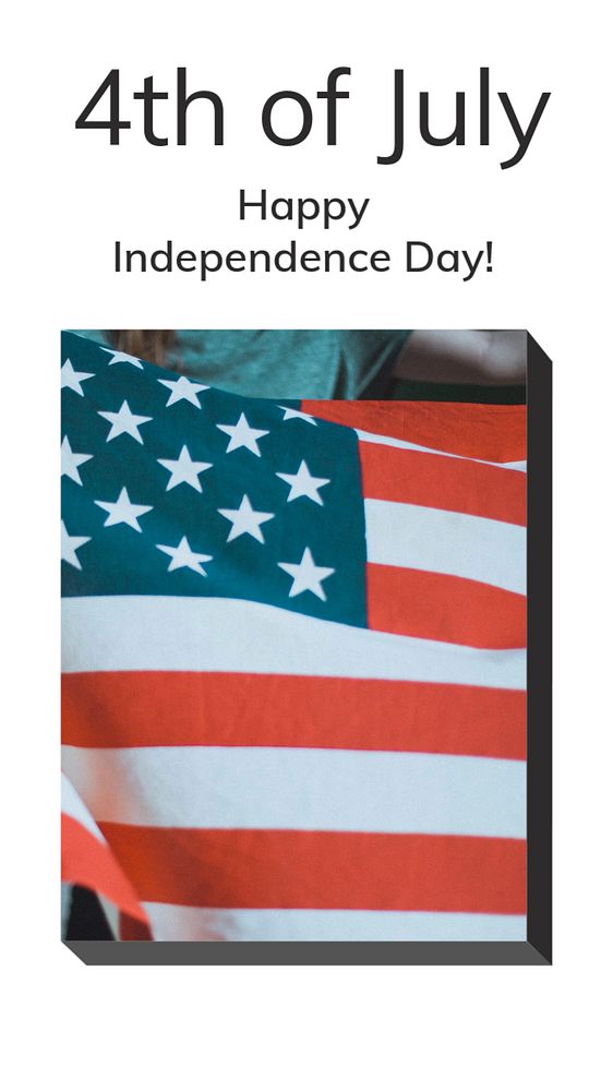 Independence Day  Instagram story template, editable text