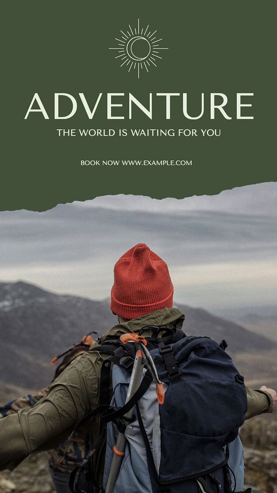 Adventure  Instagram story template, editable text