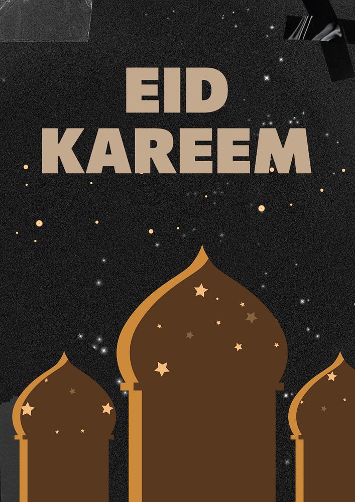 Eid Kareem   poster template, editable text and design