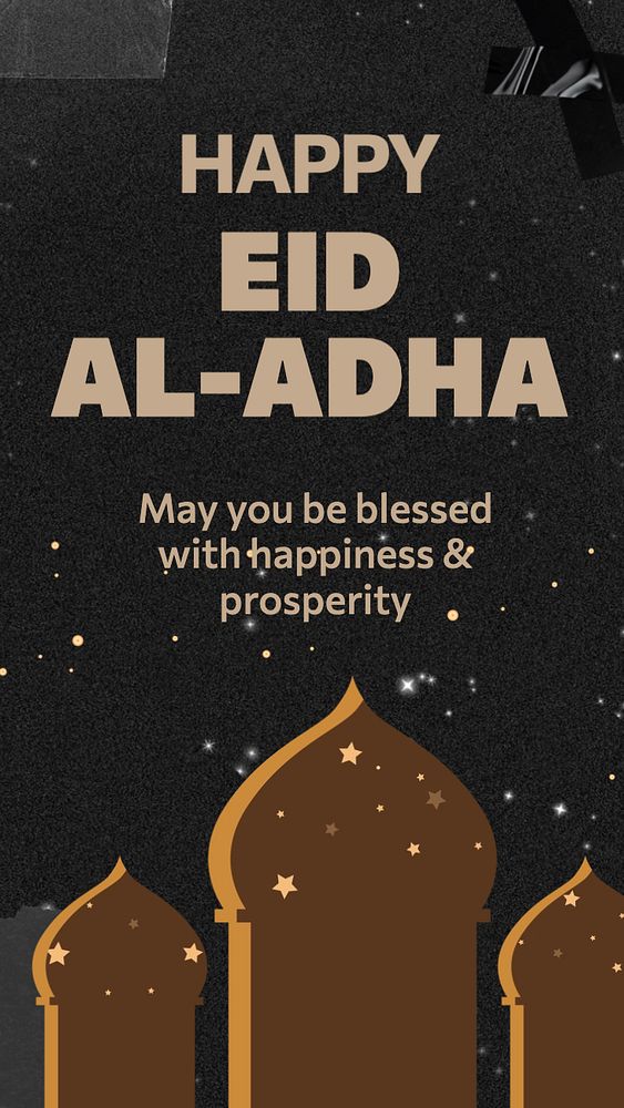 Eid al-Adha  Instagram story template, editable text