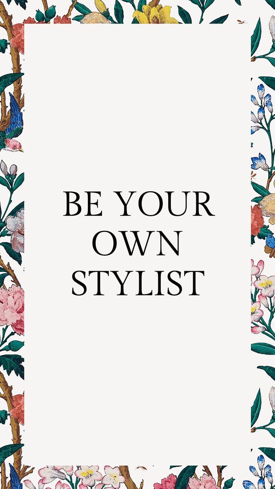 Be your own stylist Instagram story template, editable text