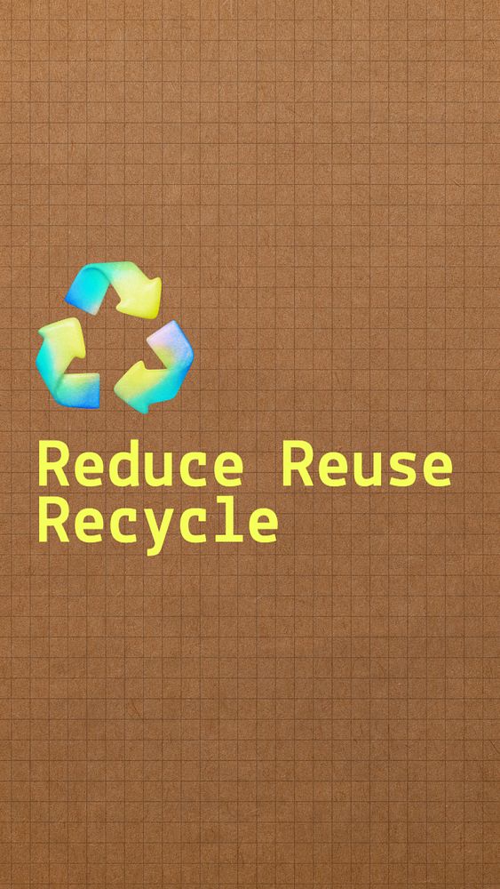 Reduce reuse recycle Instagram story template, editable text