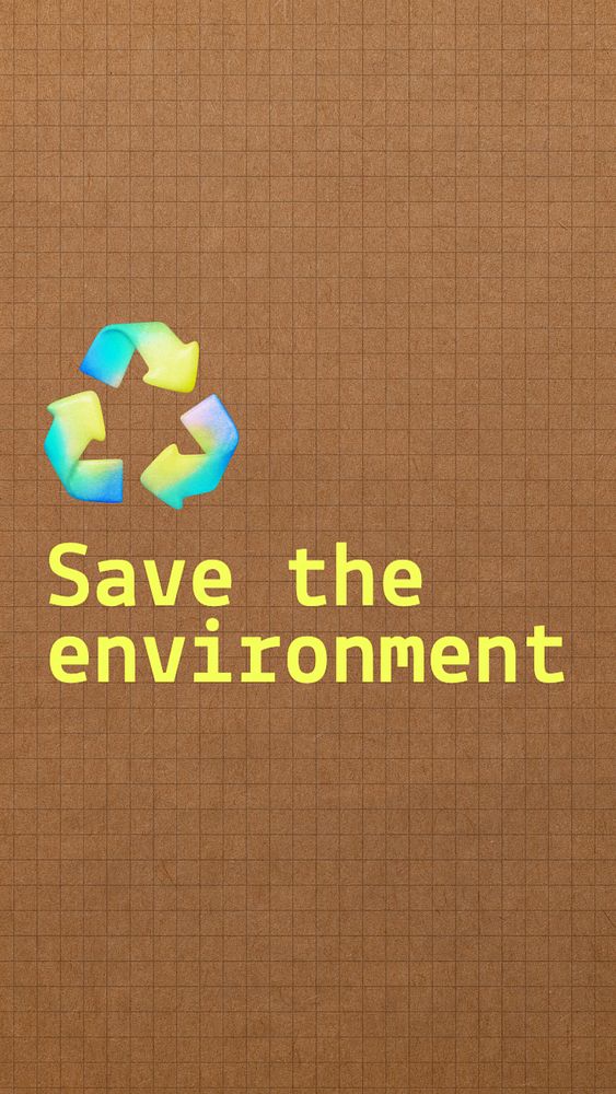 Save the environment Instagram story template, editable text